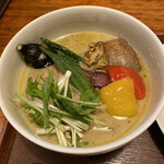 手打ちうどん　 いしづか - グリーンカレー出汁