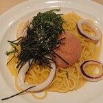 Gasuto - たらこ、いか、大葉 和風出汁仕立てのスパゲティ。