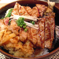 旬菜ステーキ処 らいむらいと - 特性ステーキ丼（大盛り）