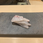 Sushi Imamura - 炙り鯛刺身　