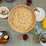 つけ麺目黒屋 - 麺は全員分をザルにあげました