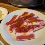 焼肉 KANKI - 牛バラカルビです。