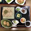 Nouka Resutoran Daidou - ざるそば定食(鶏ごぼうおむすび付) 890円/税込