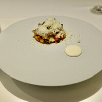 パトゥ - 燻製いわしの炙り　焼きなすとレフォール。