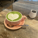 FEBRUARY KITCHEN - 黒蜜添え。抹茶ラテ600円。は無糖なんです。