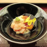 懐石料理 桝田 - 湯葉とエビのべっ甲餡