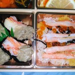 割烹かまた - カニお寿司、カニ、イクラ、数の子のちらし