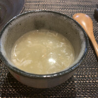 中國菜 心香 - 干し海老野菜、卵白のスープ