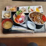 喰い処　弐七 - ハーフ＆ハーフ定食1600円