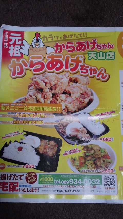 メニュー写真 : 元祖からあげちゃん 天山店 - いよ立花/からあげ