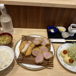 とんかつ ばんぶー - とんかつ屋さんだけど洒落た皿