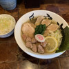 鳥空海 - 鶏塩ラーメンと塩ネギご飯