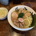 Tori Kuu Kai - 鶏塩ラーメンと塩ネギご飯