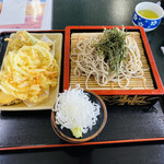 Akeno Aguri Shoppu Kannon Soba - 「天ざるそば」1,020円税込み