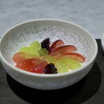 Yama  - 葡萄を使ったブランマンジェ