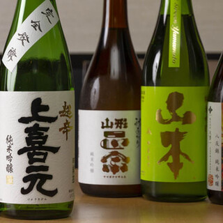 There is a wide range of Japanese sake from standard to famous sake ◎ Chuhai made with frozen fruit is also delicious