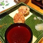 Sushi Kappou Yanagi - 餃子、じゃなくてマグロ茶巾焼き