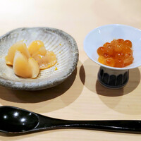 海味 - 小柱、いくらの味噌漬け