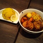 スープカレーネイビーズ - ザンギと野菜のスープカレー