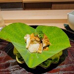 日本料理 研野 - 松茸と伝助穴子の飯蒸し