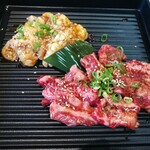 焼肉 福寿園 - ホルモン、中落ちカルビ
