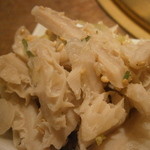 焼肉 山水 - 24年11月　ハチノス湯引き刺し