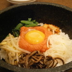 焼肉 山水 - 24年11月　石焼ビビンパタラコ