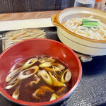 田舎うどんわたなべ - 田舎うどん(肉汁)