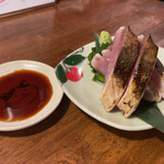 家庭的料理居酒屋 しろとくろ - 炙り塩ハマチ