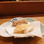 花いち - やりいかと干し芋の天ぷら