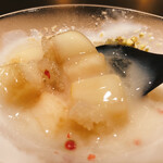 くすのき - 桃のデザート：粥ソース