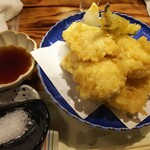 旬の味 喜桜 - 嶽きみの天ぷら