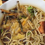 一〇そば - ニンニクの芽がたくさん♪