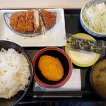 Matsunoya - 得朝ロースかつ定食大盛 490円