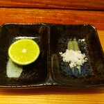 Homemade Ramen 麦苗 - スダチと塩