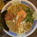 醤麺男 - 同僚が食べた海老ラーメン　焙煎海老味噌味です