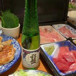 純米吟醸と合わせます