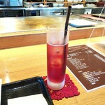 鉄板ラウンジ 旬 - ノンアルコールカシスソーダ