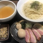 鴨出汁中華蕎麦 麺屋yoshiki - 特製鴨出汁手揉み塩つけ蕎麦