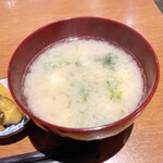 炭膳 茅心 - あおさの味噌汁