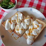 ミディリュヌ - キャラメルホイップトースト　セット　900円　2019/05