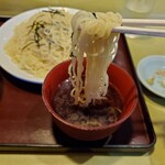 永楽 - 半麻婆丼＋ざる中華（650円）