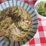 ミディリュヌ - きのことコンビーフの和風パスタ　単品　730円　2019/06