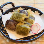 Kankoro mochi Tempura