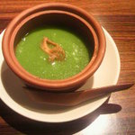広味坊 - アスパラガスとフカヒレのスープ
