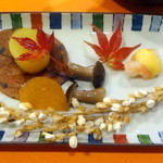 Maki - サツマイモ、柿、海老（ディナー4,800円コース）