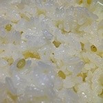 柿田川湧水カレー - ゴハンは清水町特産の緑米配合