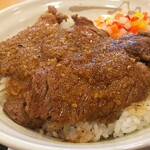 松屋 - ビフテキ丼並ごま醤油ソース750円