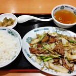Hidakaya - レバ野菜炒めライス小　620円