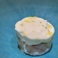 ラ ペ - ②メロン・牡丹海老→隠れんぼしている生ハムが元気！